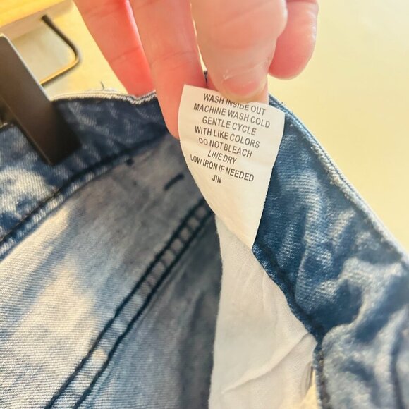 American Bazi Denim Flag Shorts Womens Size Small Jean Cut Off Short Patriotic - Picture 6 of 7